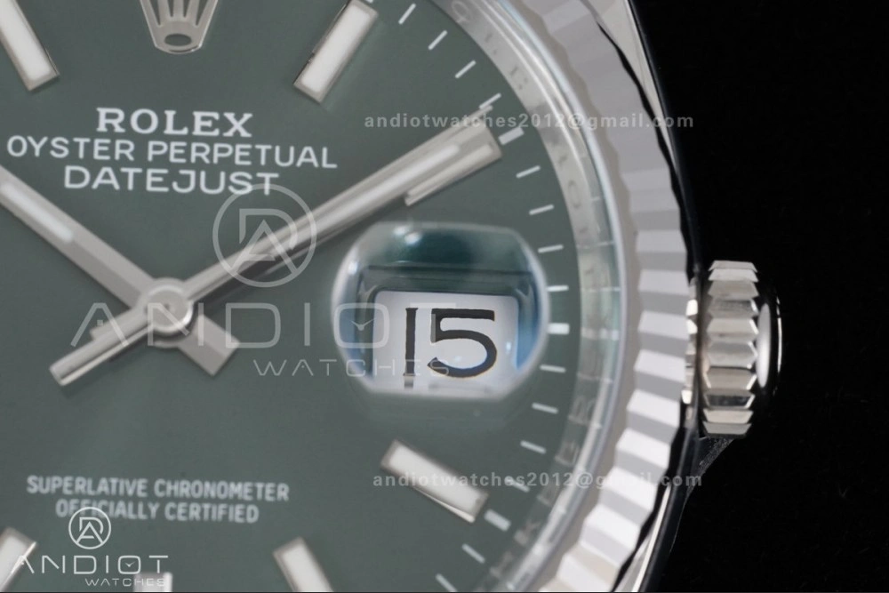 FashionForward DateJust 36 126234 Clean 1:1 Best Edition 904L Steel Green Stick Dial on Jubilee Bracelet SH 564