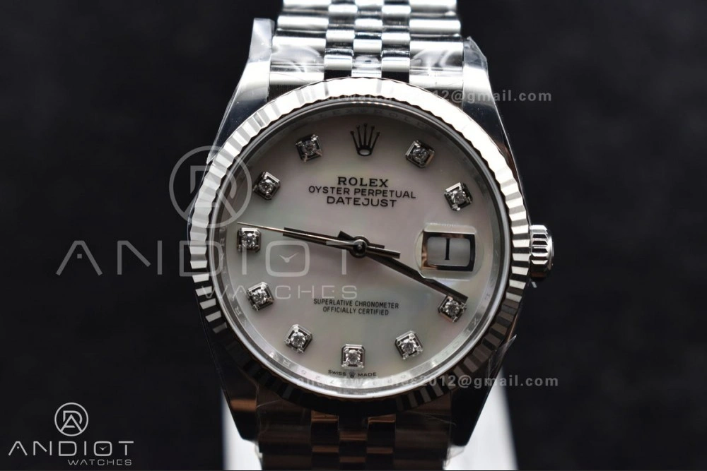 DateJust 36 126234 Clean 1:1 Best Edition 904L Steel White MOP Diamonds Dial on Jubilee Bracelet VR WellDesigned 570