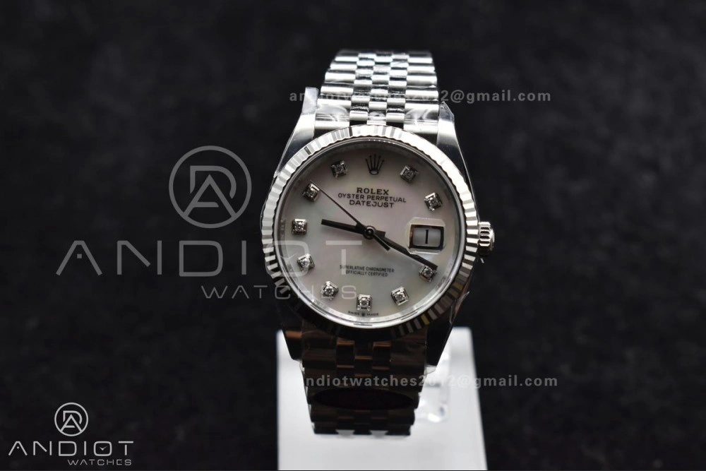 DateJust 36 126234 Clean 1:1 Best Edition 904L Steel White MOP Diamonds Dial on Jubilee Bracelet VR WellDesigned 570