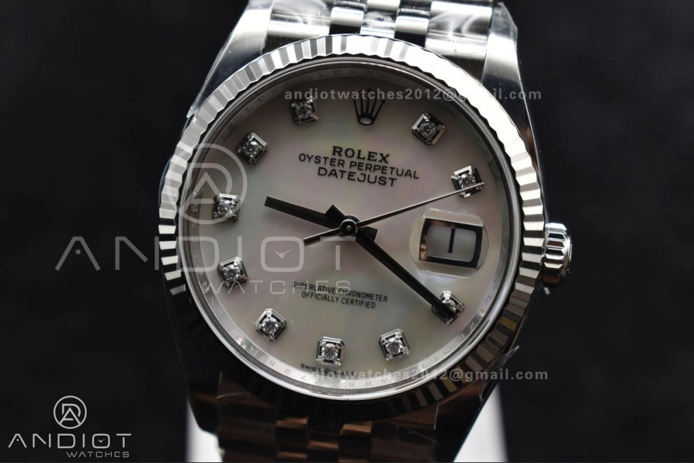 DateJust 36 126234 Clean 1:1 Best Edition 904L Steel White MOP Diamonds Dial on Jubilee Bracelet VR WellDesigned 570