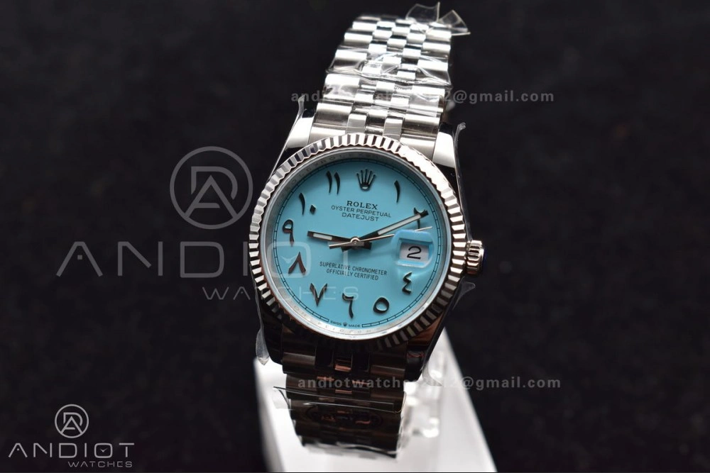 DateJust 36 126234 DIWF 1:1 Best Edition 904L Steel Tiffany Blue Dial Arabic Marker on Jubilee Bracelet SA Soft 566