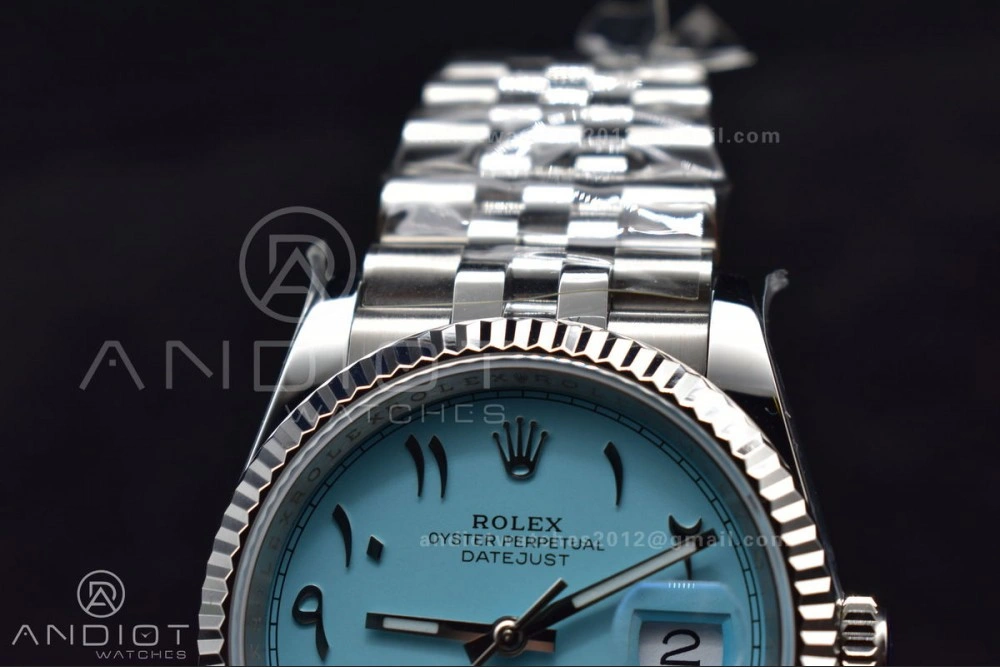 DateJust 36 126234 DIWF 1:1 Best Edition 904L Steel Tiffany Blue Dial Arabic Marker on Jubilee Bracelet SA Soft 566