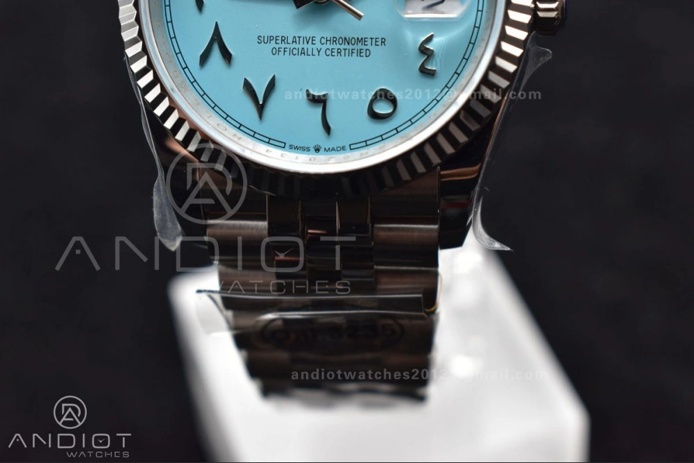 DateJust 36 126234 DIWF 1:1 Best Edition 904L Steel Tiffany Blue Dial Arabic Marker on Jubilee Bracelet SA Soft 566