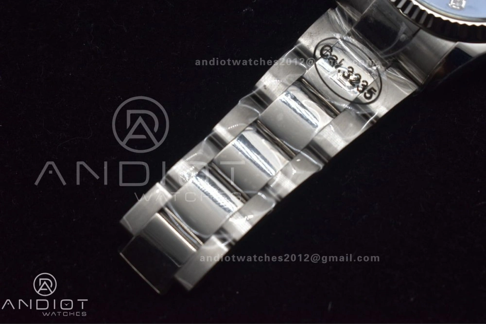StreetReady DateJust 36 DIWF 1:1 Best Edition 904L Steel Blue Diamonds Dial on Oyster Bracelet SA 403