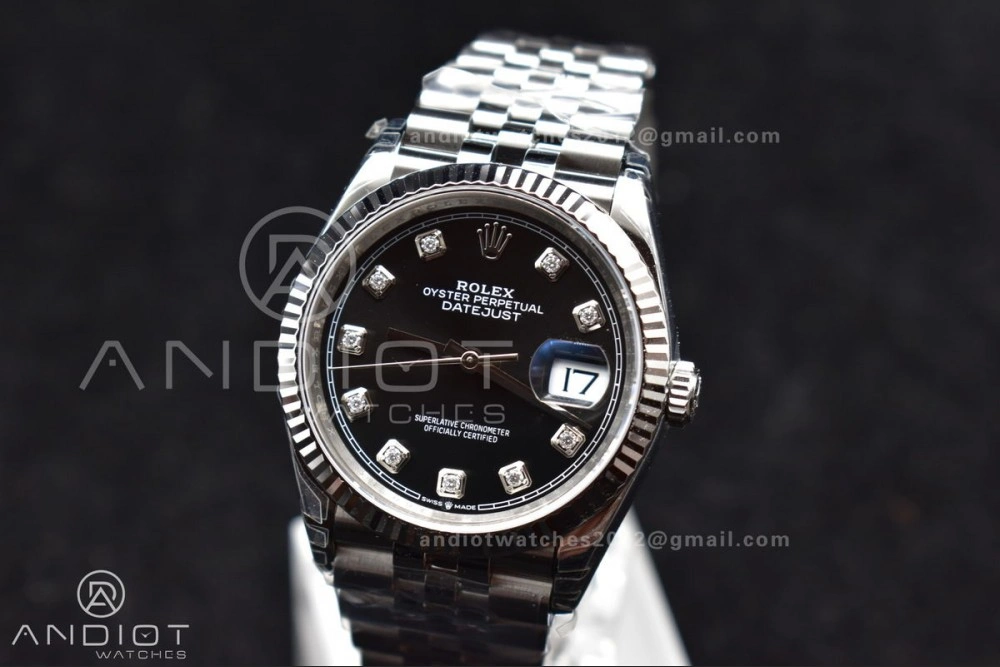 Colorful DateJust 36 SS 126234 VSF 1:1 Best Edition 904L Steel Black Diamond Dial On Jubilee Bracelet VS 410