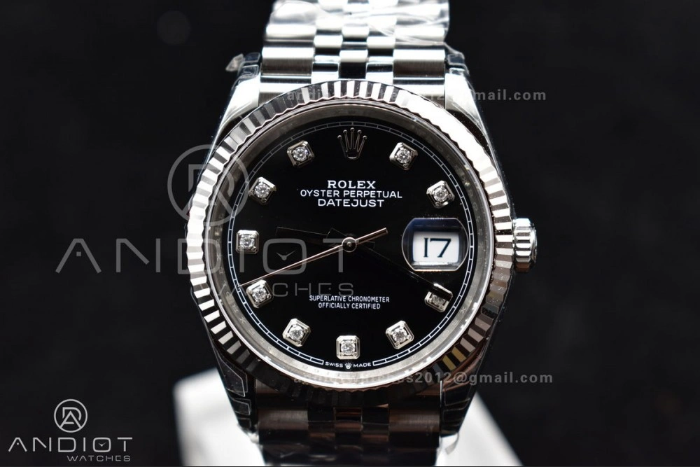 Colorful DateJust 36 SS 126234 VSF 1:1 Best Edition 904L Steel Black Diamond Dial On Jubilee Bracelet VS 410
