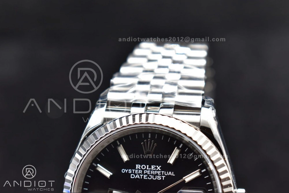 EyeCatching DateJust 36 SS 126234 VSF 1:1 Best Edition 904L Steel Black Stick Dial on Jubilee Bracelet VS 417