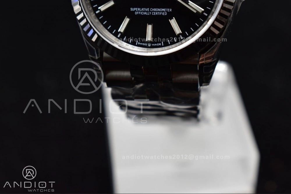 EyeCatching DateJust 36 SS 126234 VSF 1:1 Best Edition 904L Steel Black Stick Dial on Jubilee Bracelet VS 417