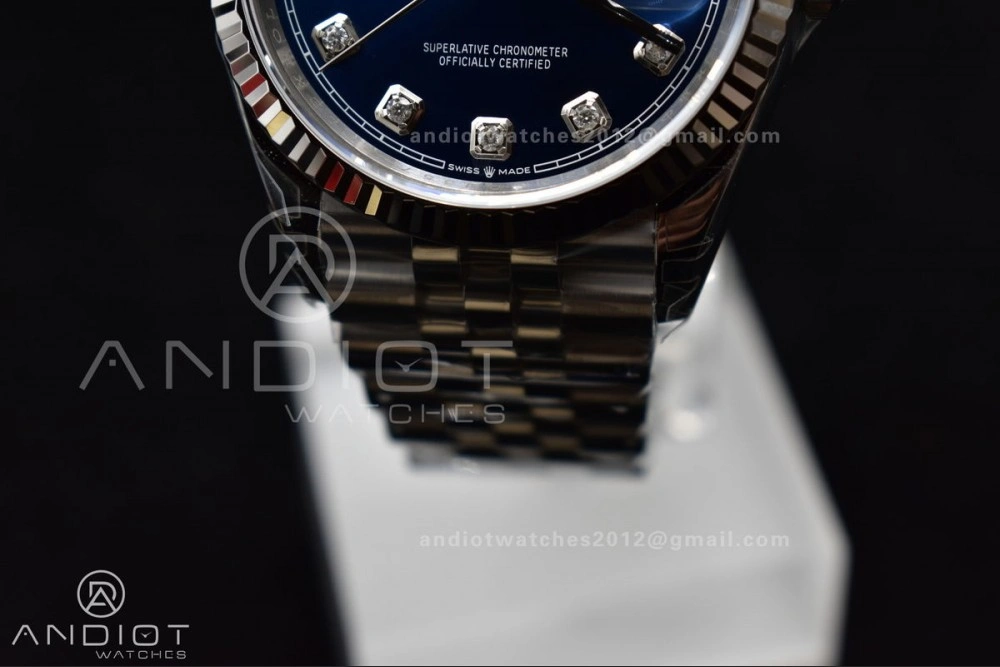 DateJust 36 SS 126234 VSF 1:1 Best Edition 904L Steel Blue Diamond Dial On Jubilee Bracelet VS MoistureWicking 400