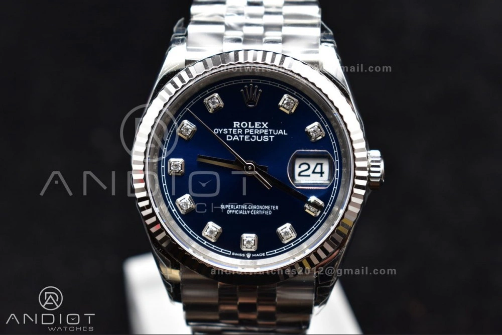 DateJust 36 SS 126234 VSF 1:1 Best Edition 904L Steel Blue Diamond Dial On Jubilee Bracelet VS MoistureWicking 400