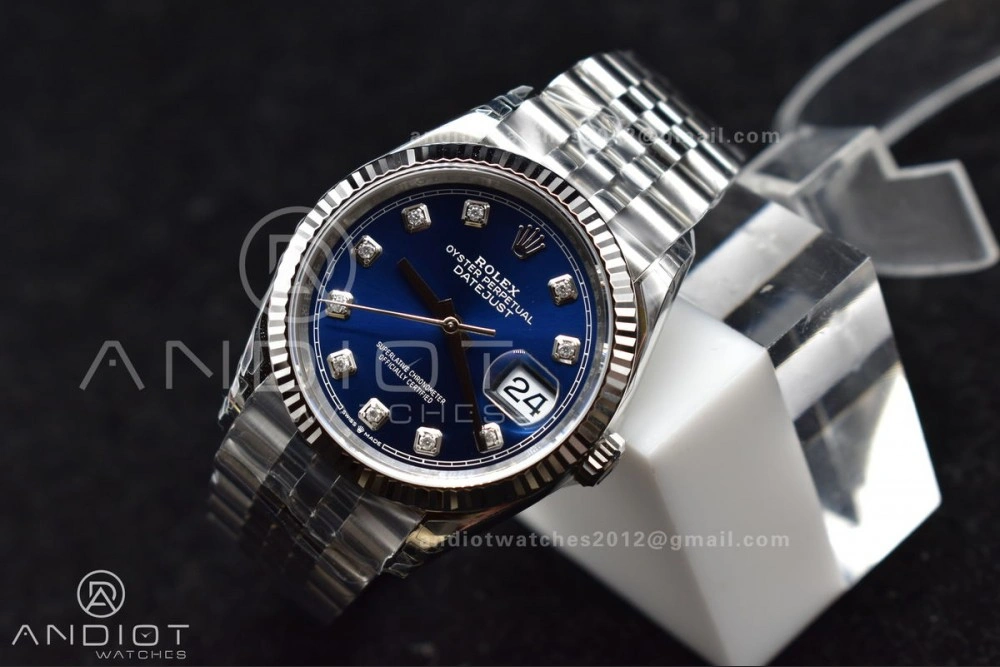 DateJust 36 SS 126234 VSF 1:1 Best Edition 904L Steel Blue Diamond Dial On Jubilee Bracelet VS MoistureWicking 400