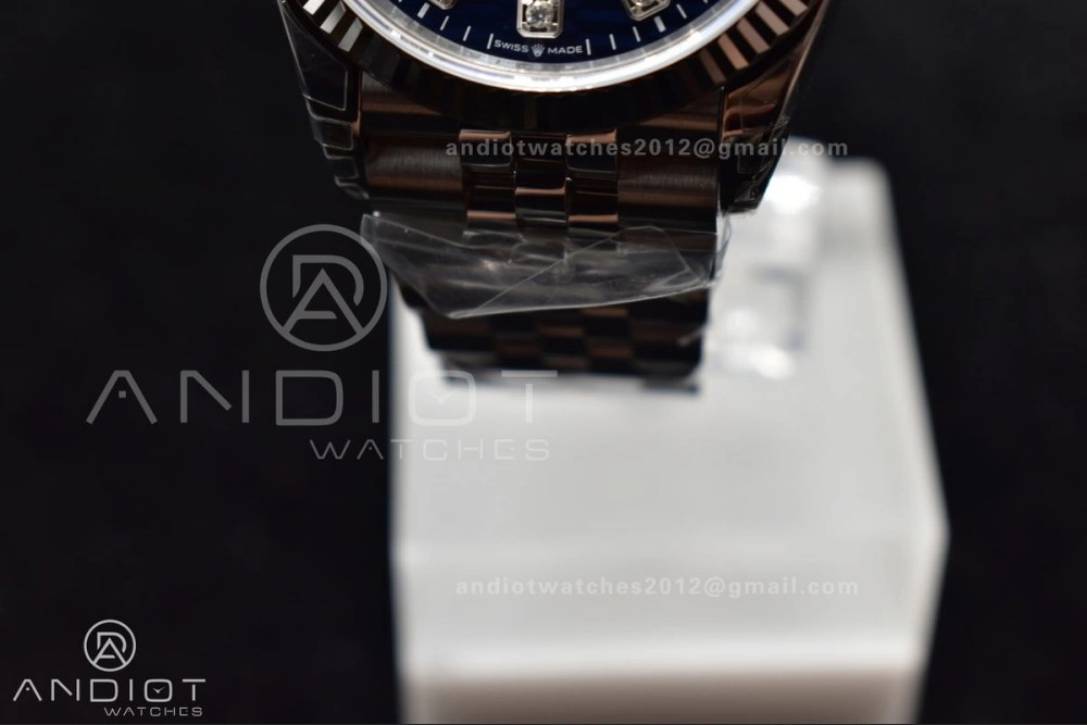 Minimalist DateJust 36 SS 126234 VSF 1:1 Best Edition 904L Steel Blue Diamond Dial On Jubilee Bracelet VS 571