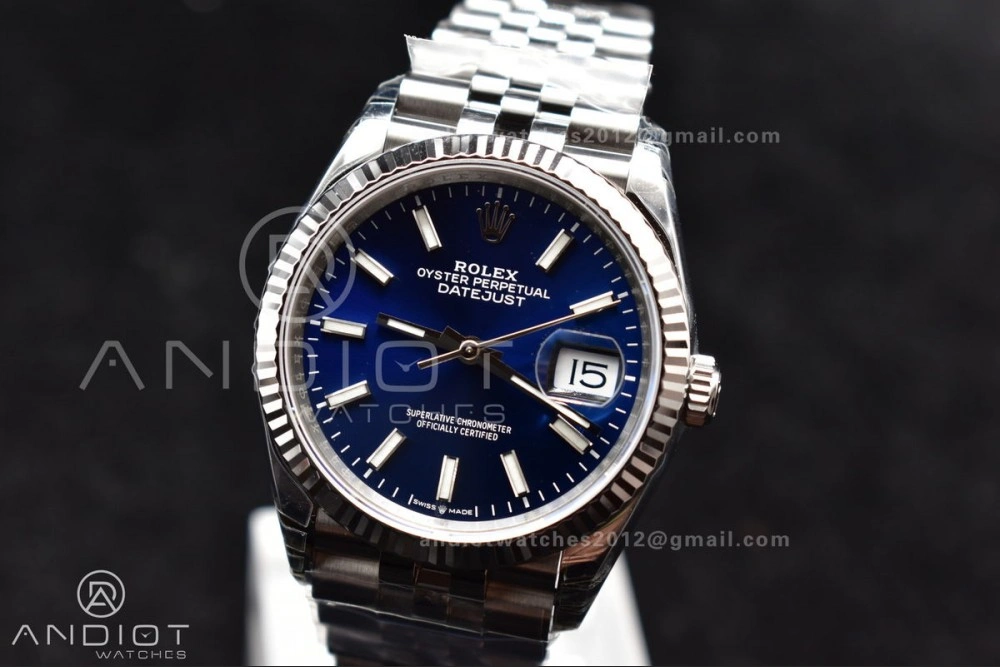 DateJust 36 SS 126234 VSF 1:1 Best Edition 904L Steel Blue Stick Dial On Jubilee Bracelet VS Seasonal 420