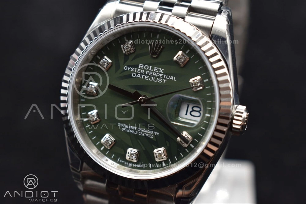 DateJust 36 SS 126234 VSF 1:1 Best Edition 904L Steel Green Diamond Dial On Jubilee Bracelet VS ModernLook 573