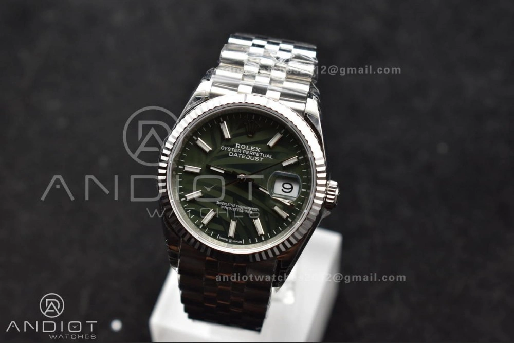 ComfortFit DateJust 36 SS 126234 VSF 1:1 Best Edition 904L Steel Green Leaf Dial on Jubilee Bracelet VS 576