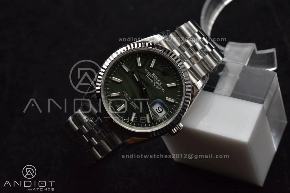 ComfortFit DateJust 36 SS 126234 VSF 1:1 Best Edition 904L Steel Green Leaf Dial on Jubilee Bracelet VS 576