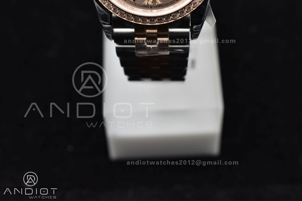 WrinkleFree DateJust 36 SS 126281rbr VSF 1:1 Best Edition 904L Steel RG Roman Dial on Jubilee Bracelet VS 572