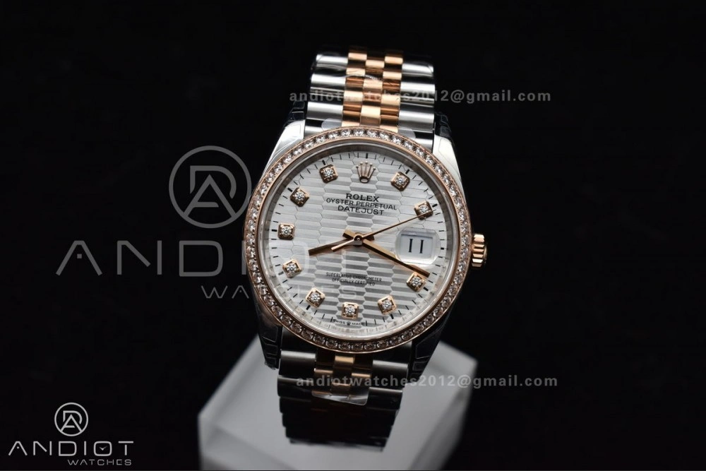 DateJust 36 SS 126281rbr VSF 1:1 Best Edition 904L Steel Silver Textured Dial on Jubilee Bracelet VS Supportive 574