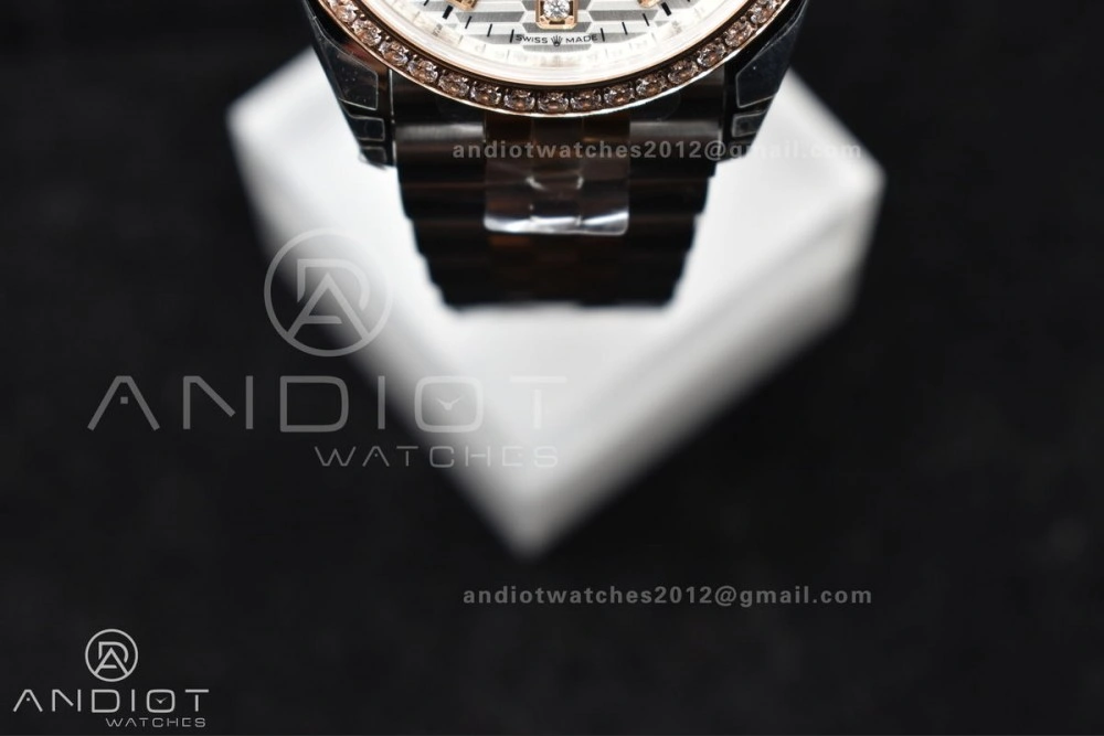 DateJust 36 SS 126281rbr VSF 1:1 Best Edition 904L Steel Silver Textured Dial on Jubilee Bracelet VS Supportive 574