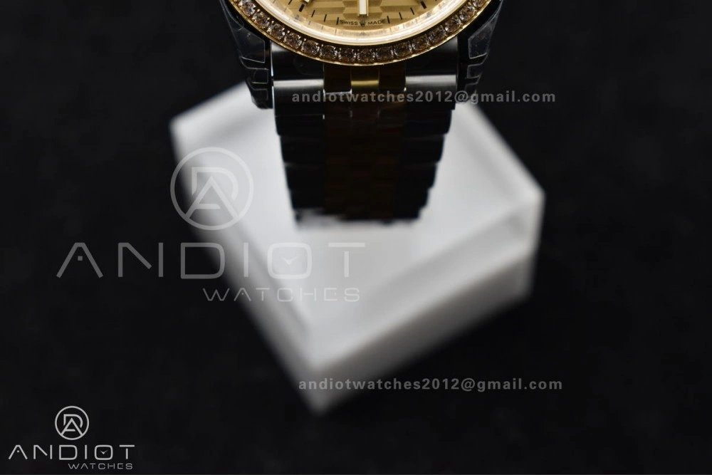 DateJust 36 SS 126283rbr VSF 1:1 Best Edition 904L Steel YG Textured Dial on Jubilee Bracelet VS Packable 575