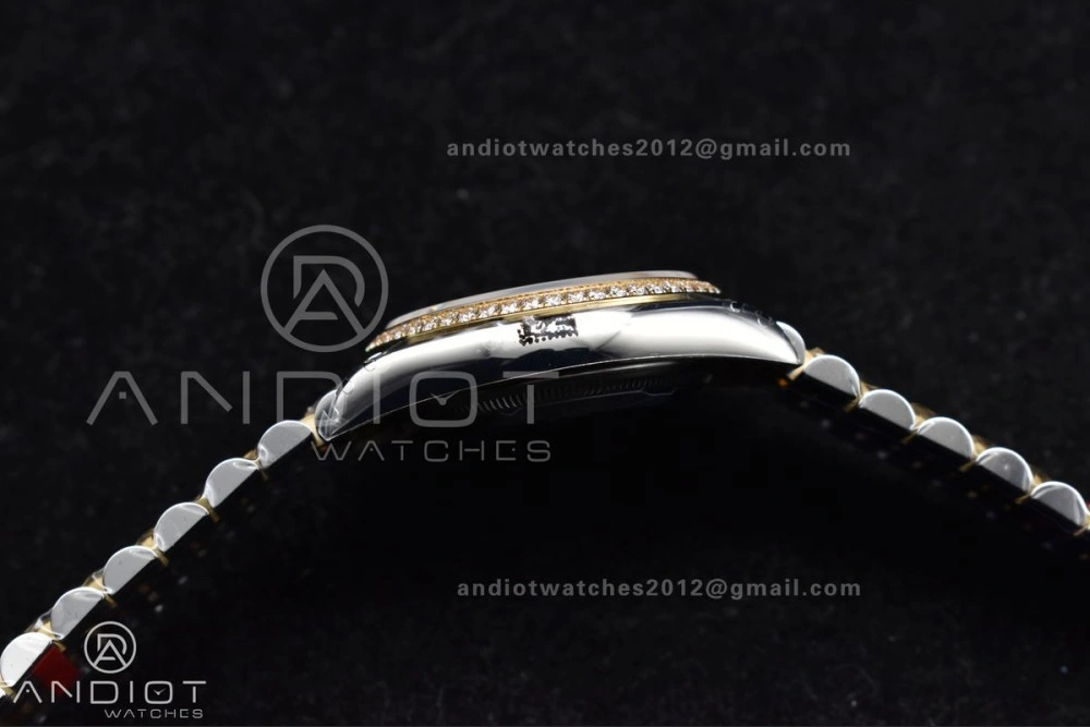 DateJust 36 SS 126283rbr VSF 1:1 Best Edition 904L Steel YG Textured Dial on Jubilee Bracelet VS Packable 575