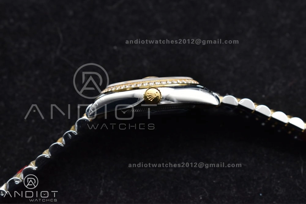 DateJust 36 SS 126283rbr VSF 1:1 Best Edition 904L Steel YG Textured Dial on Jubilee Bracelet VS Packable 575