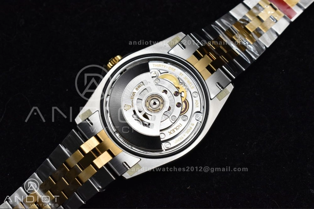 DateJust 36 SS 126283rbr VSF 1:1 Best Edition 904L Steel YG Textured Dial on Jubilee Bracelet VS Packable 575