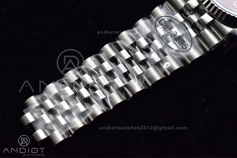 DateJust 36 SS DIWF 1:1 Best Edition 904L Steel Pink Arabic Dial on Jubilee Bracelet SA Colorful 581