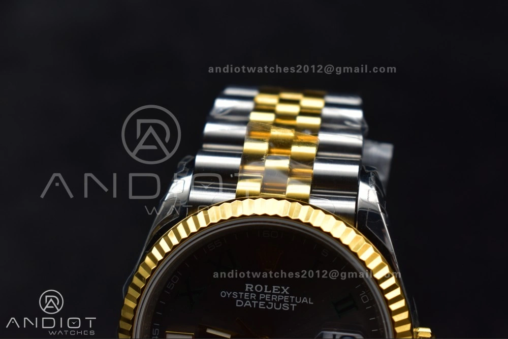 OnTrend DateJust 36 SS RG 126231 VSF 1:1 Best Edition 904L Steel Gray Dial Green Roman Marker on Jubilee Bracelet VS 578