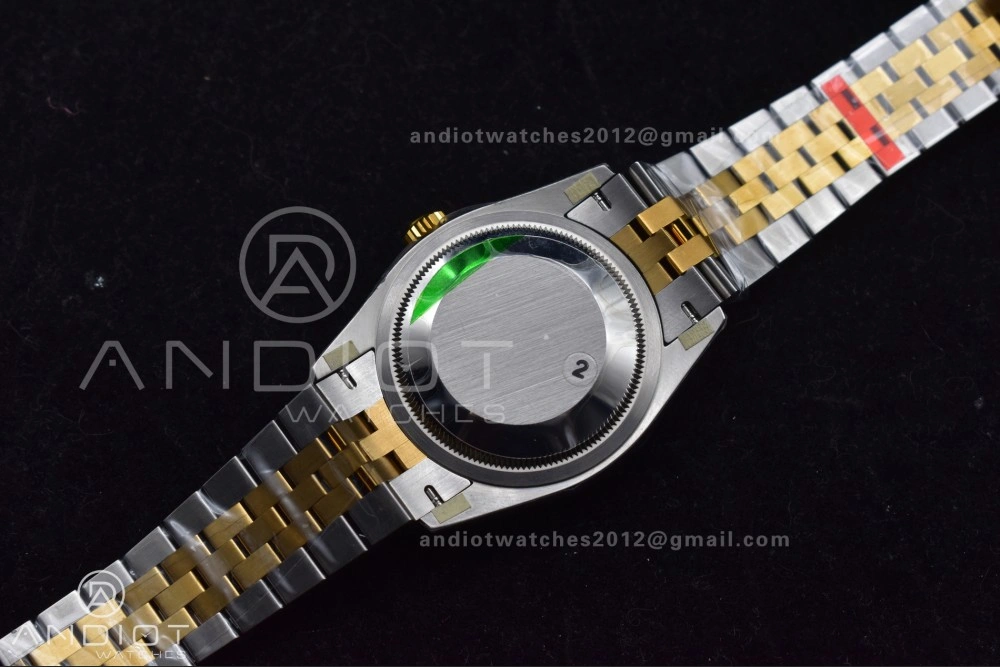 OnTrend DateJust 36 SS RG 126231 VSF 1:1 Best Edition 904L Steel Gray Dial Green Roman Marker on Jubilee Bracelet VS 578