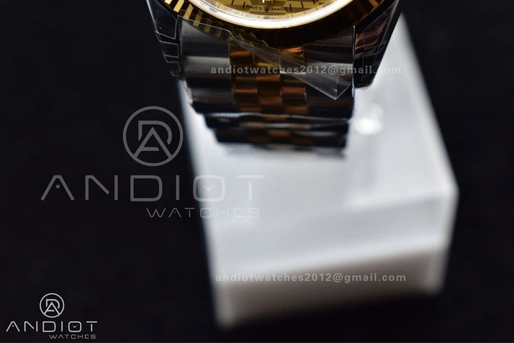 Comfortable DateJust 36 SS YG 126231 VSF 1:1 Best Edition 904L Steel Gold Textured Dial on Jubilee Bracelet VS 592