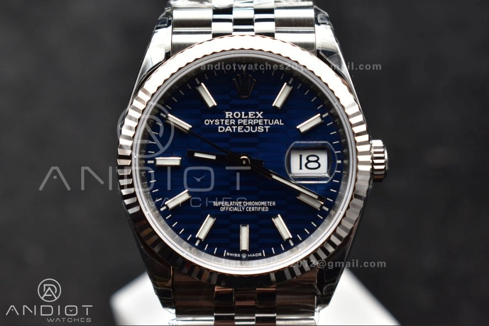 DateJust 36mm 126234 904L SS VSF 1:1 Best Edition Blue Checked Dial on Jubilee Bracelet VS DailyWear 583