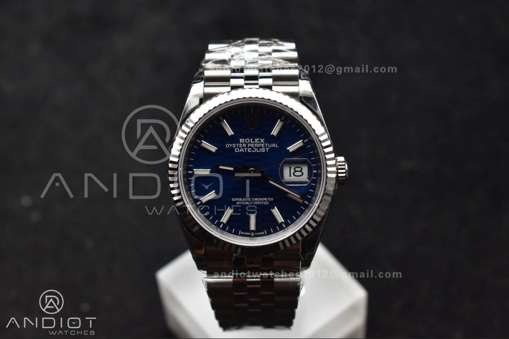 DateJust 36mm 126234 904L SS VSF 1:1 Best Edition Blue Checked Dial on Jubilee Bracelet VS DailyWear 583