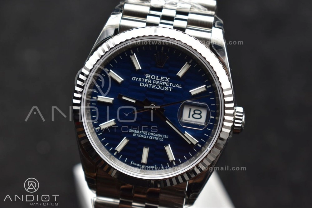 DateJust 36mm 126234 904L SS VSF 1:1 Best Edition Blue Checked Dial on Jubilee Bracelet VS DailyWear 583
