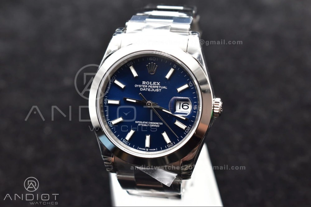 WeatherProof DateJust 41 126300 904L SS VSF 1:1 Best Edition Blue Dial on Oyster Bracelet VS 584