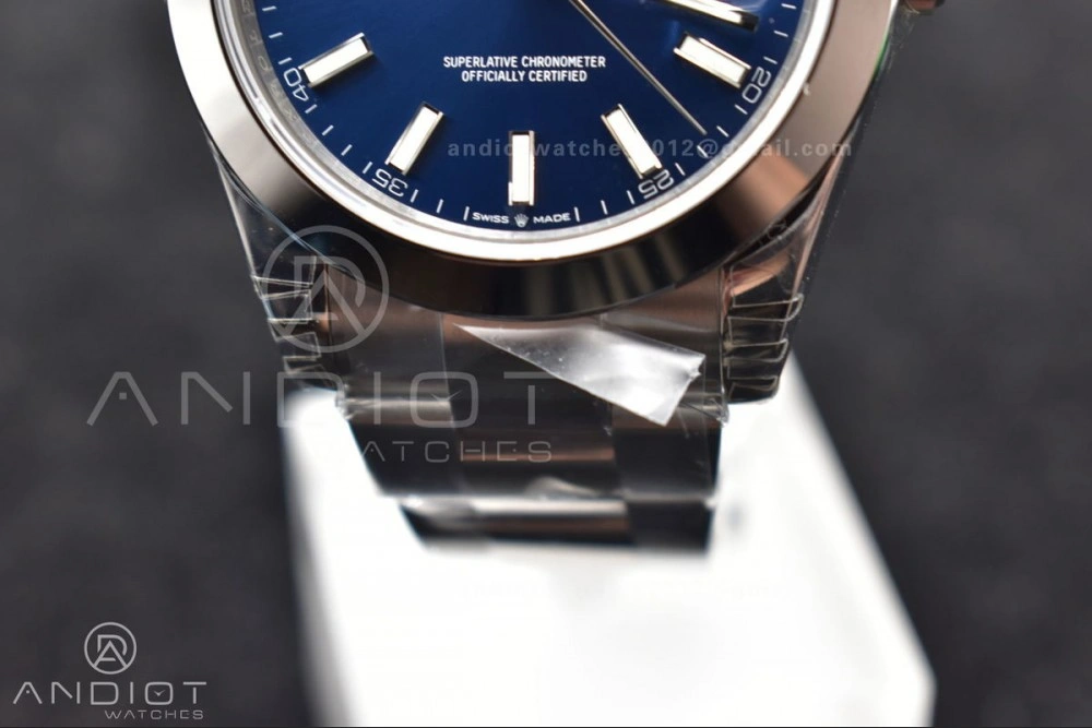 WeatherProof DateJust 41 126300 904L SS VSF 1:1 Best Edition Blue Dial on Oyster Bracelet VS 584