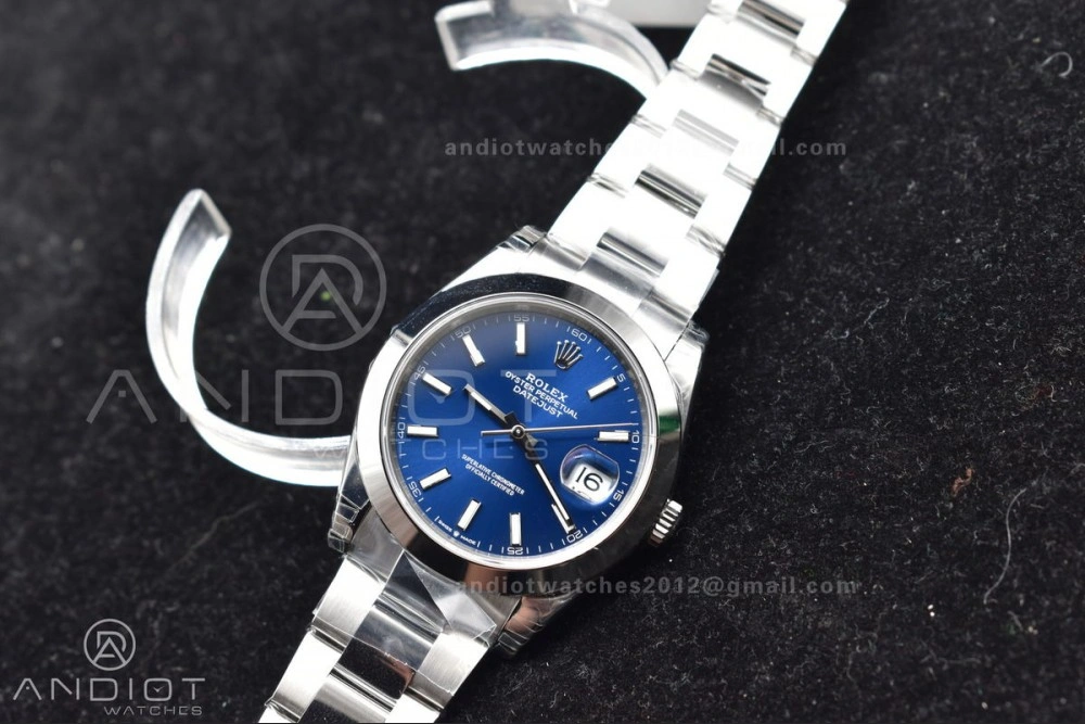 WeatherProof DateJust 41 126300 904L SS VSF 1:1 Best Edition Blue Dial on Oyster Bracelet VS 584