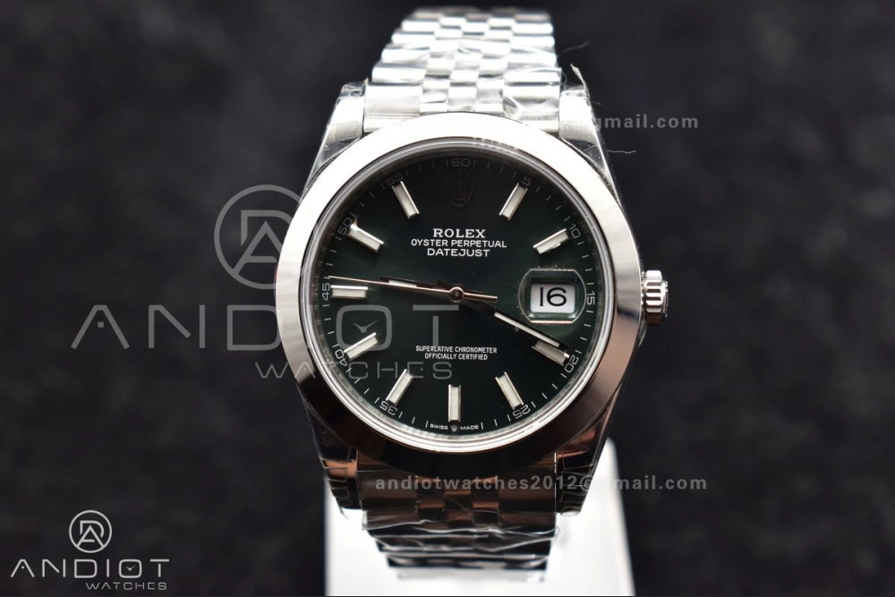 DateJust 41 126300 904L SS VSF 1:1 Best Edition Green Dial On Jubilee Bracelet VS Snug 587