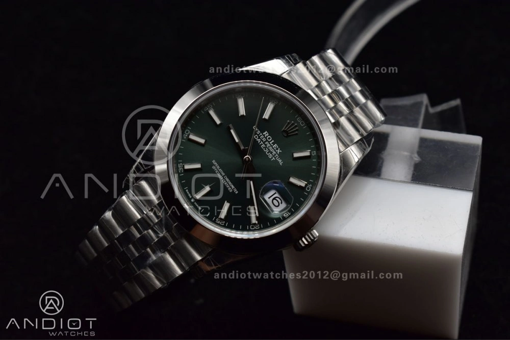 DateJust 41 126300 904L SS VSF 1:1 Best Edition Green Dial On Jubilee Bracelet VS Snug 587