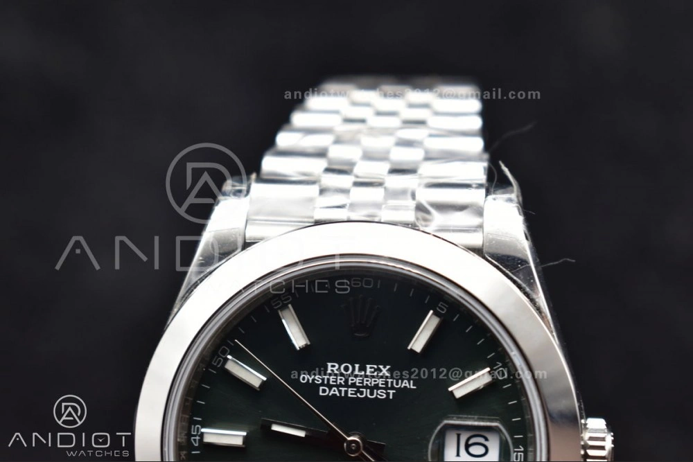 DateJust 41 126300 904L SS VSF 1:1 Best Edition Green Dial On Jubilee Bracelet VS Snug 587