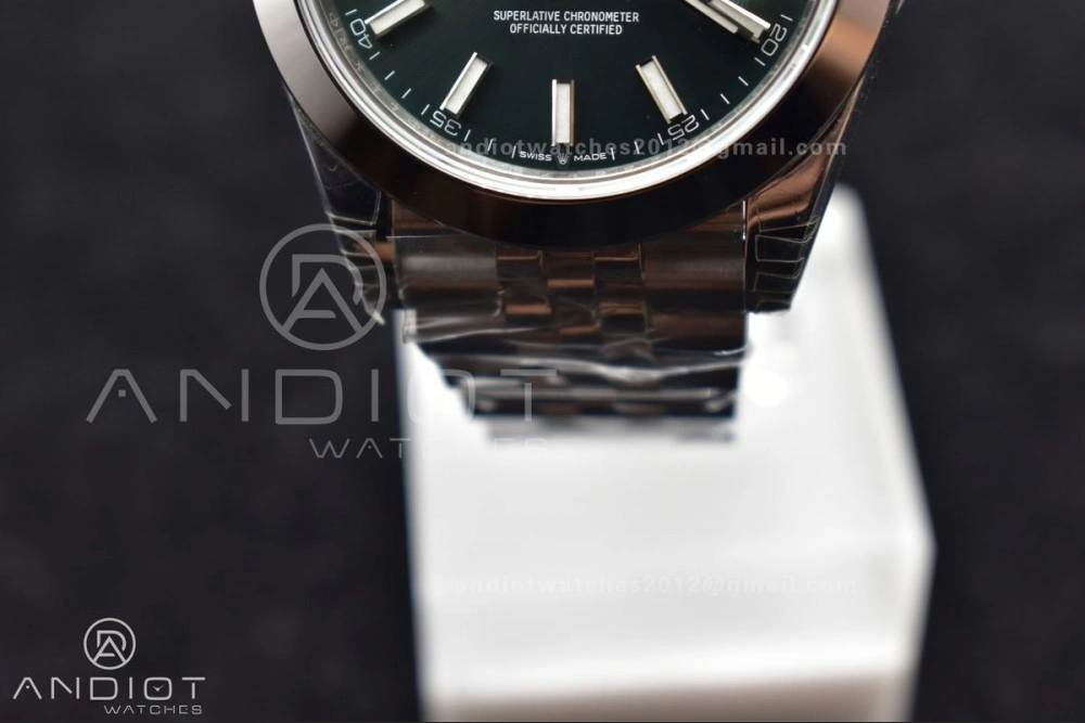 DateJust 41 126300 904L SS VSF 1:1 Best Edition Green Dial On Jubilee Bracelet VS Snug 587