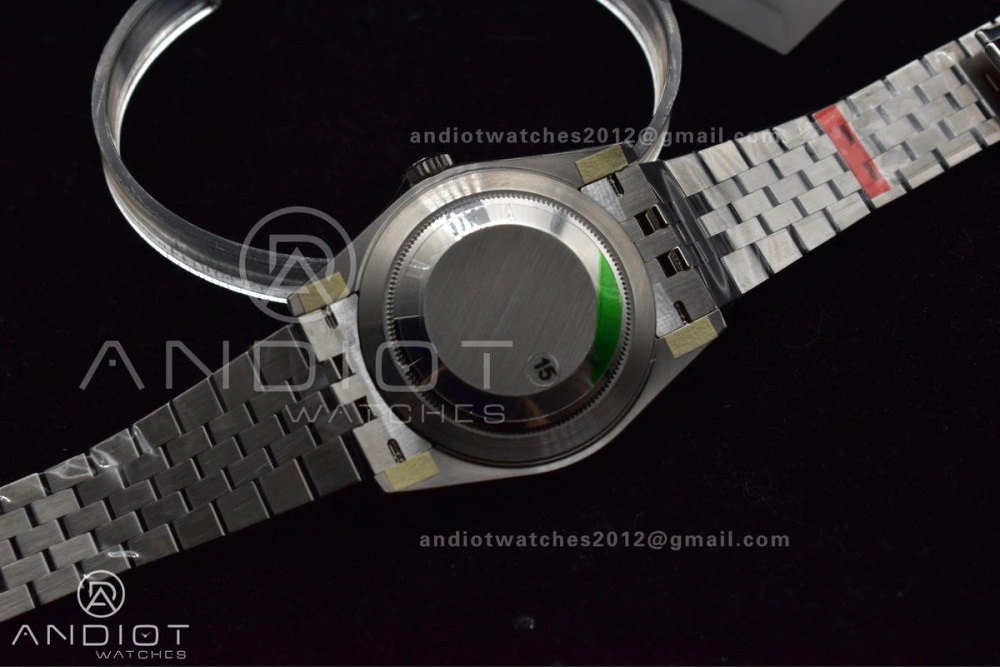 Sporty DateJust 41 126330 904L SS VSF 1:1 Best Edition Gray Dial Green Roman on Jubilee Bracelet VS 585