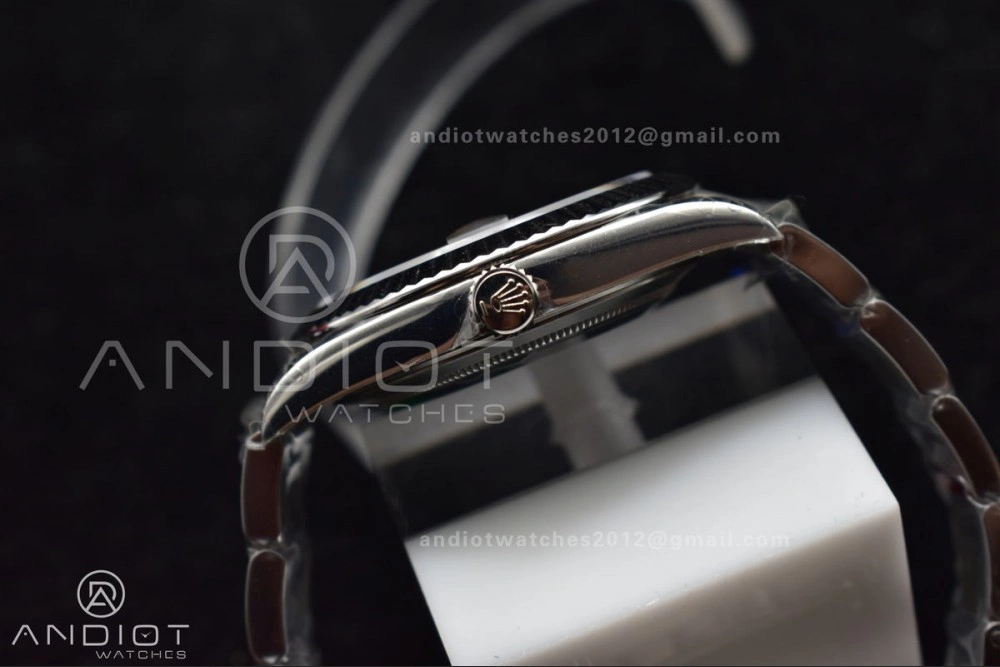 Tailored DateJust 41 126330 904L SS VSF 1:1 Best Edition Gray Dial Green Roman on Oyster Bracelet VS 590