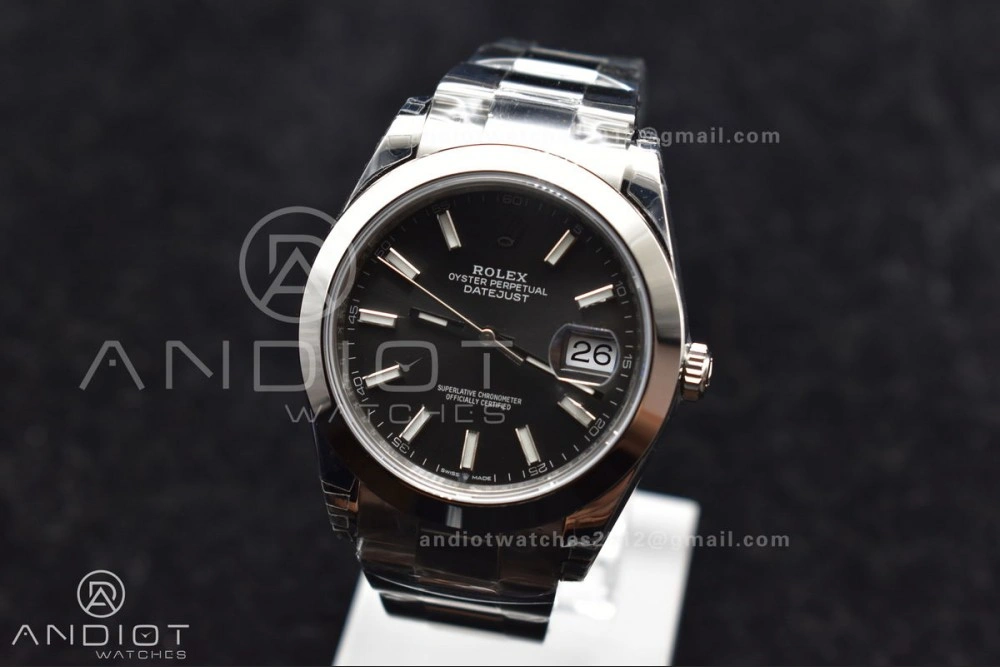 DateJust 41 126330 904L SS VSF 1:1 Best Edition Rhodium Grey Dial On Oyster Bracelet VS DailyWear 597
