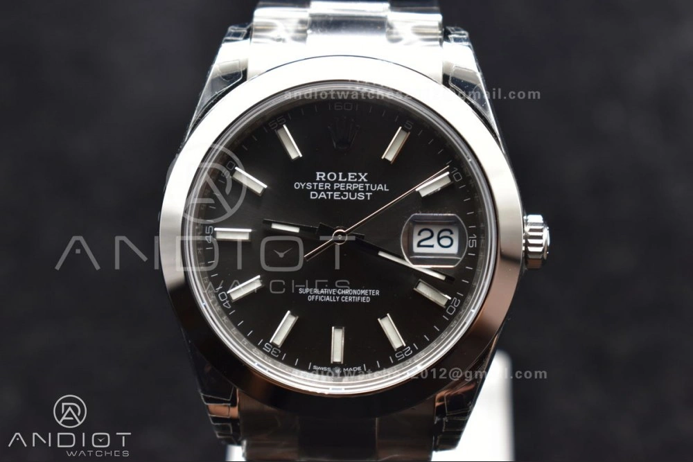 DateJust 41 126330 904L SS VSF 1:1 Best Edition Rhodium Grey Dial On Oyster Bracelet VS DailyWear 597