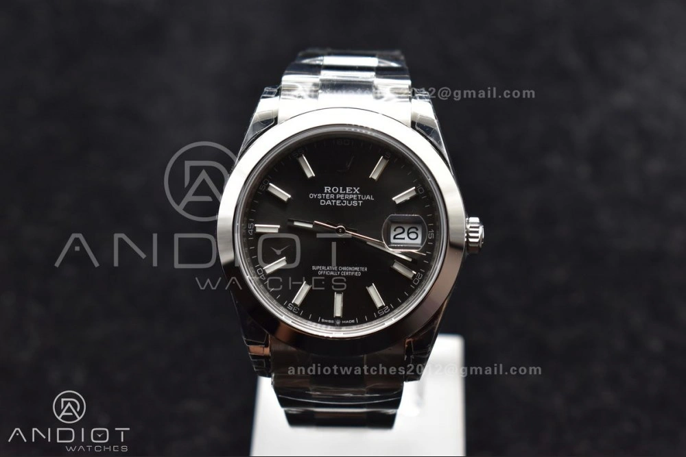 DateJust 41 126330 904L SS VSF 1:1 Best Edition Rhodium Grey Dial On Oyster Bracelet VS DailyWear 597