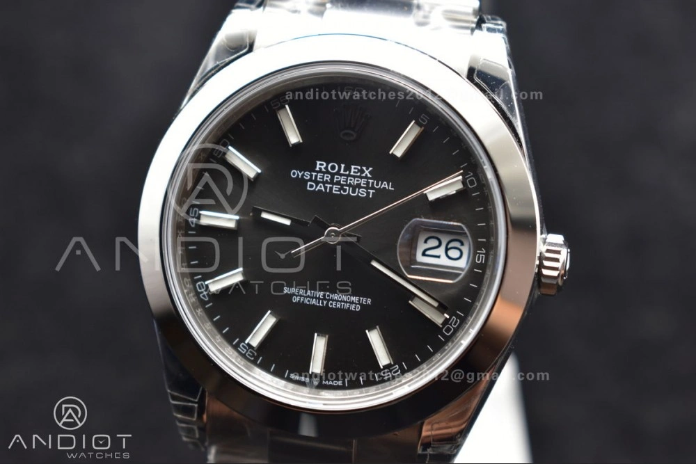 DateJust 41 126330 904L SS VSF 1:1 Best Edition Rhodium Grey Dial On Oyster Bracelet VS DailyWear 597