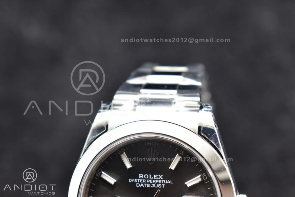 DateJust 41 126330 904L SS VSF 1:1 Best Edition Rhodium Grey Dial On Oyster Bracelet VS DailyWear 597