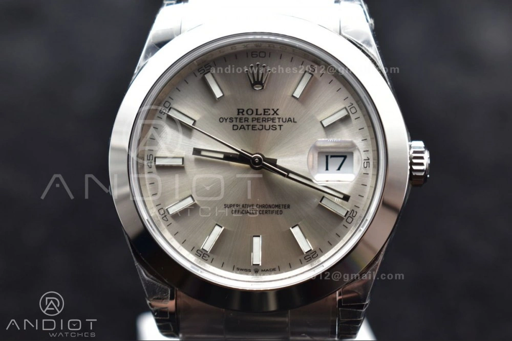 DateJust 41 126330 904L SS VSF 1:1 Best Edition Silver Dial on Oyster Bracelet VS Sleek 593