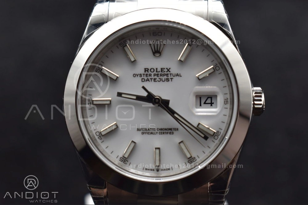 Reliable DateJust 41 126330 904L SS VSF 1:1 Best Edition White Dial on Oyster Bracelet VS 594